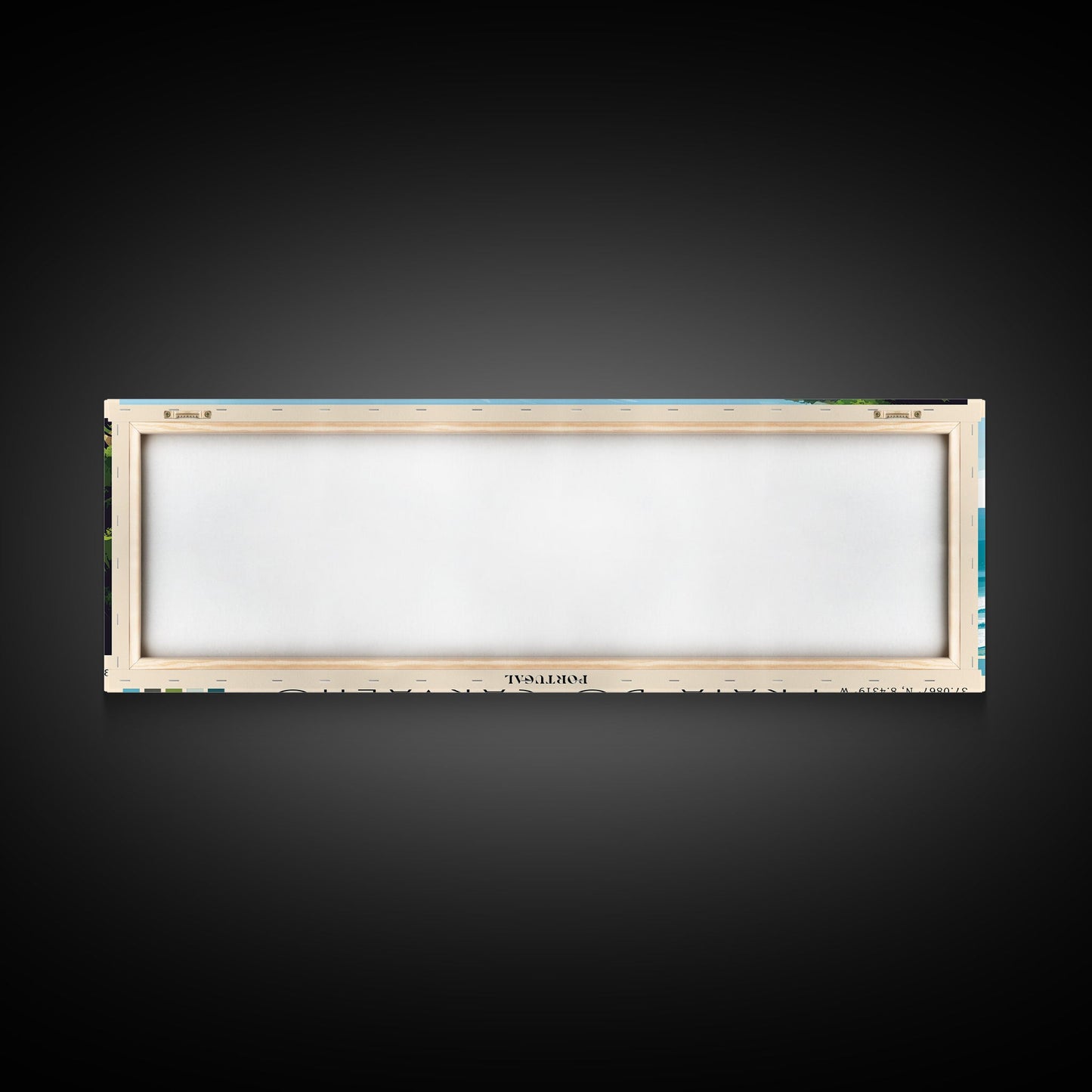 Praia do Carvalho, Portugal Panoramic Beach Print, Vacation Gift, Portugal Wall Art, Beach Painting, Beach Decor, Beach Painting