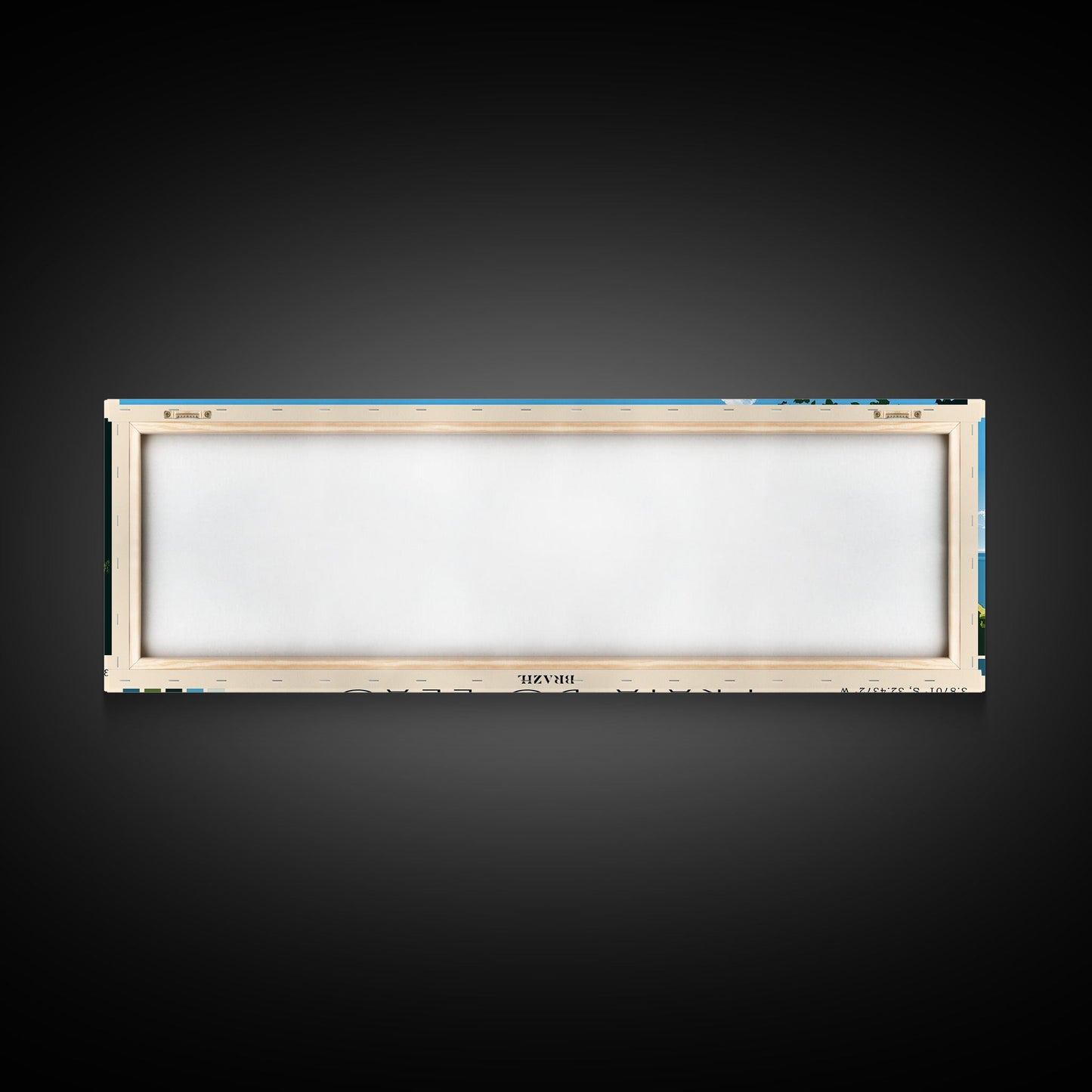 Praia do Leão, Brazil Panoramic Beach Print, Vacation Gift, Brazil Wall Art, Framed Canvas Print, Framed Beach Painting