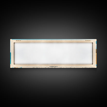 Punta Gallinas, Colombia Panoramic Beach Print, Vacation Gift, Colombia Wall Art, Framed Canvas Print, Framed Beach Painting