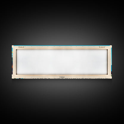 Radhanagar Beach, India Panoramic Beach Print, Vacation Gift, India Wall Art, Framed Canvas Print, Framed Beach Painting