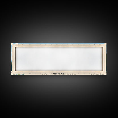 Rarotonga, Cook Islands Panoramic Beach Print, Vacation Gift, Cook Islands Wall Art, Beach Painting, Beach Decor, Beach Painting