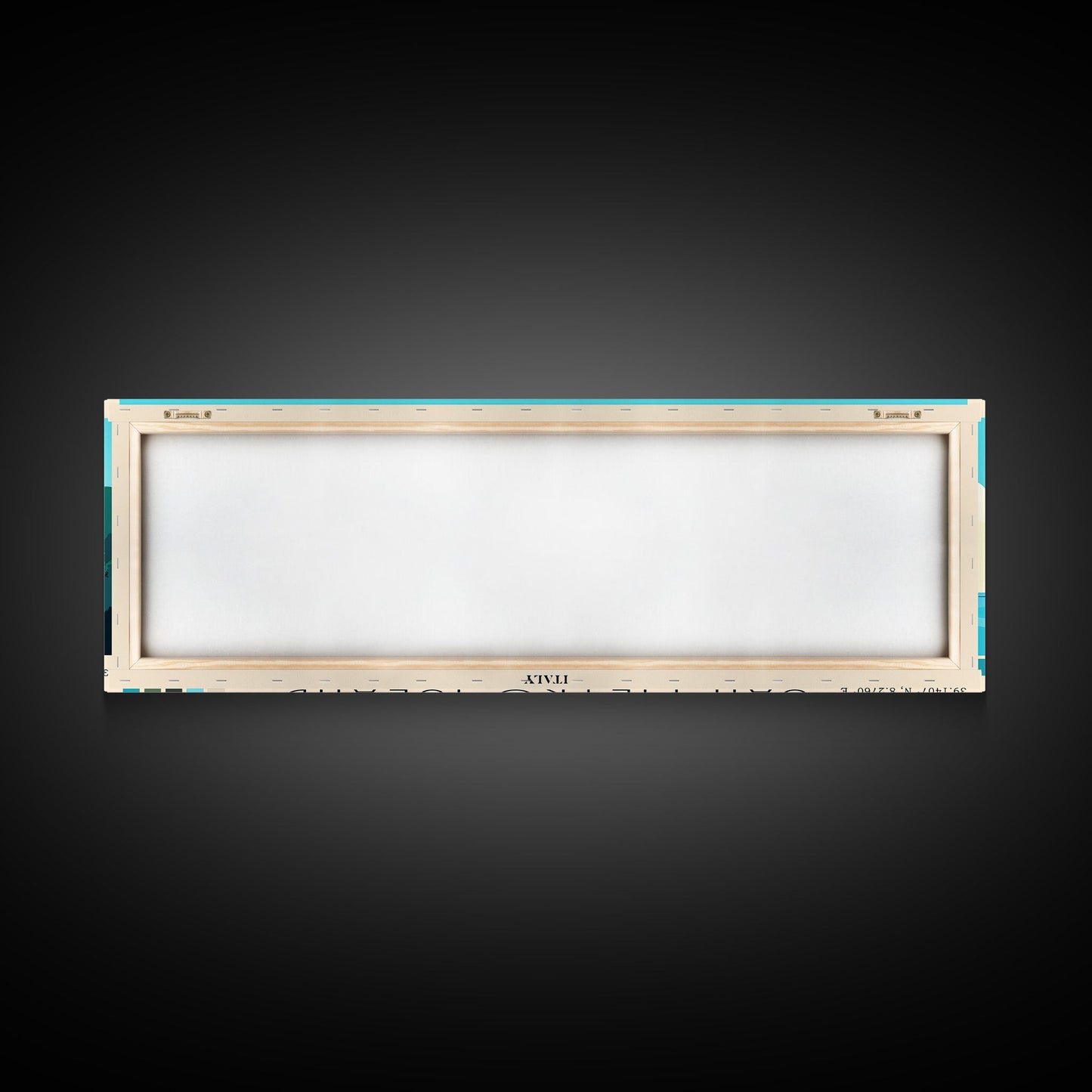 San Pietro Island, Italy Panoramic Print, Vacation Gift, Italy Wall Art, Beach Painting, Beach Decor, Beach Or Lakehouse Art