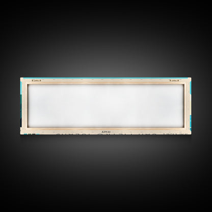 San Pietro Island, Italy Panoramic Print, Vacation Gift, Italy Wall Art, Beach Painting, Beach Decor, Beach Or Lakehouse Art