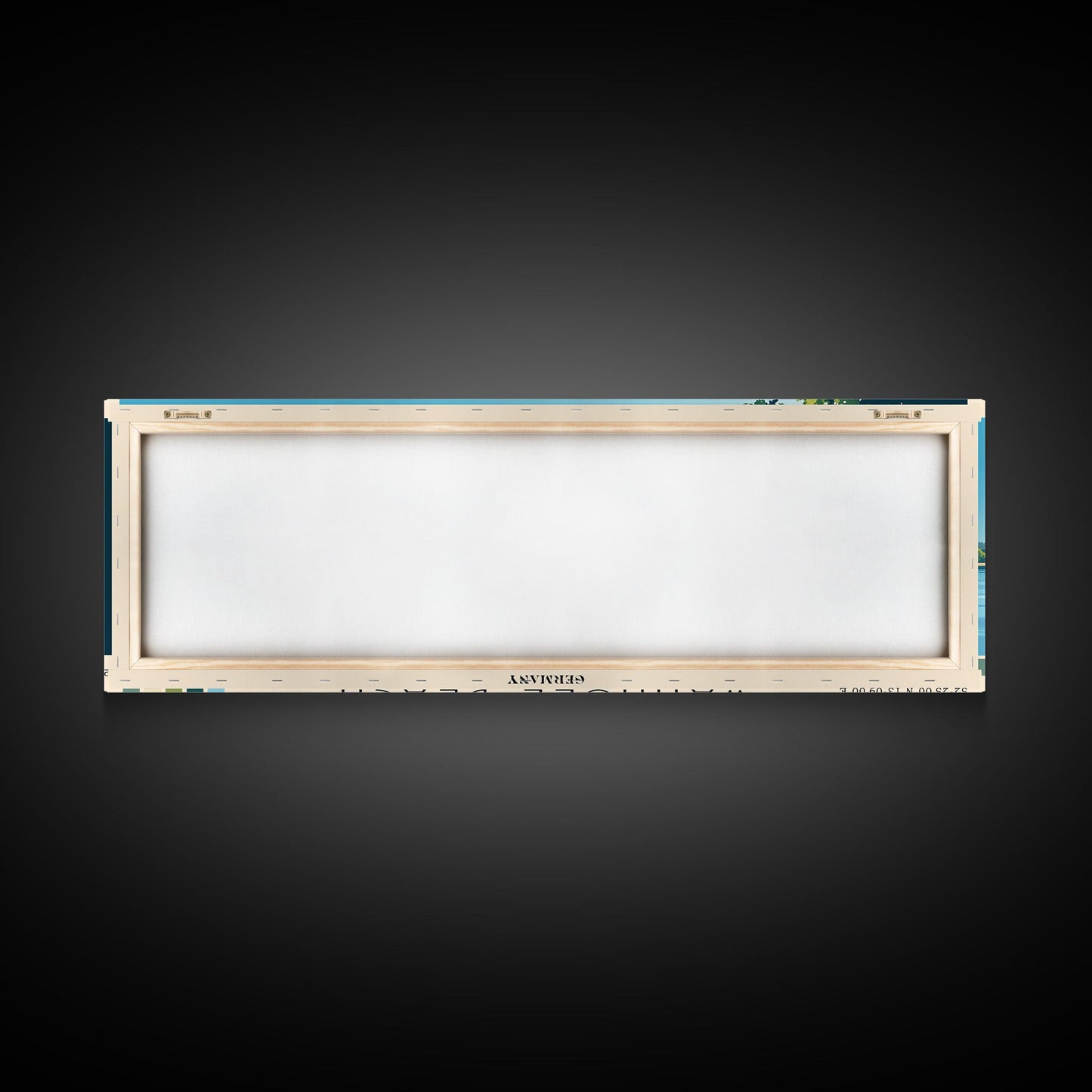 Wannsee Beach, Germany Panoramic Beach Print, Vacation Gift, Germany Wall Art, Beach Painting, Beach Decor, Beach Painting