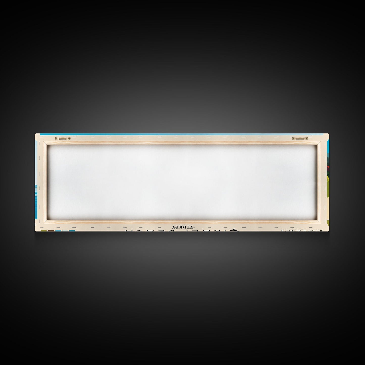 Çıralı Beach, Turkey Panoramic Print, Vacation Gift, Turkey Wall Art, Beach Painting, Beach Decor, Beach Or Lakehouse Art