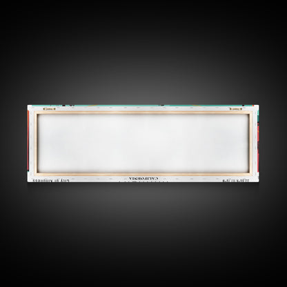 Anaheim California Panoramic Travel Poster Canvas Print