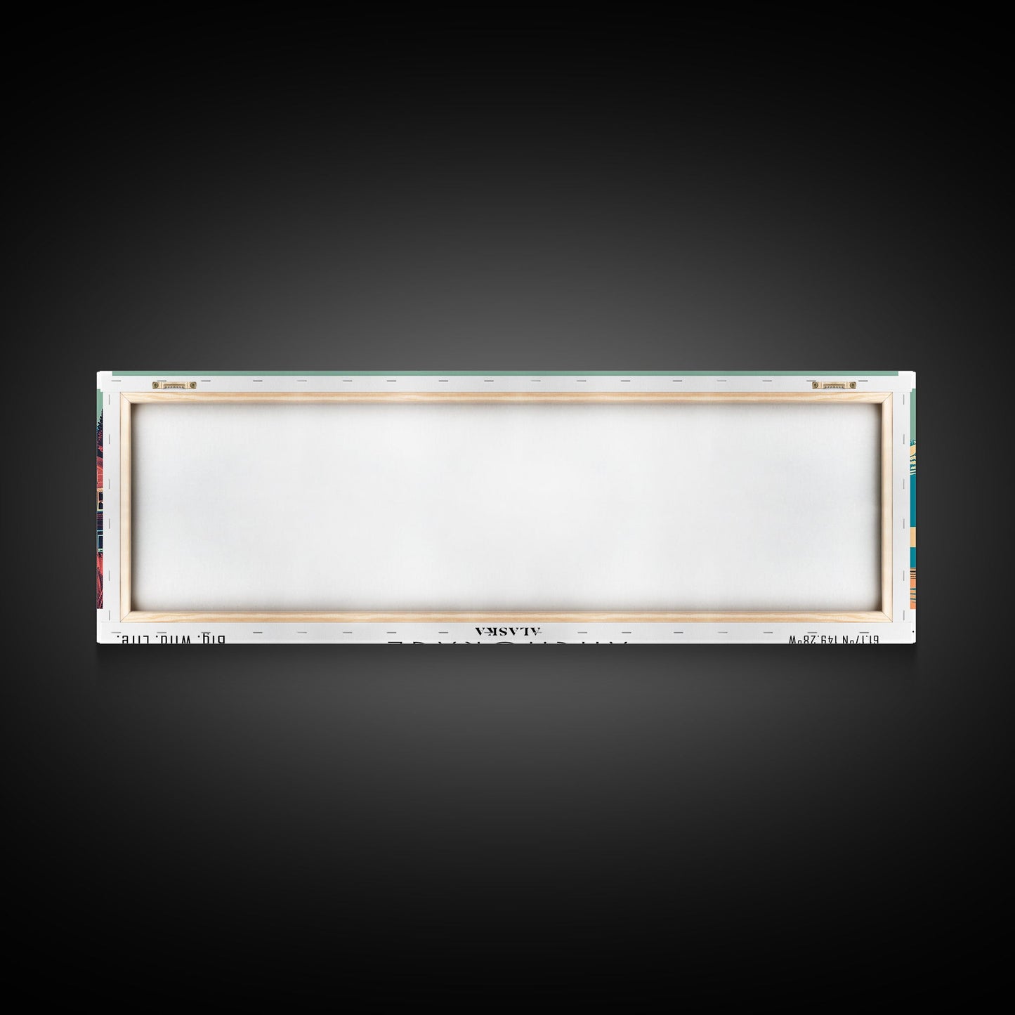 Anchorage Alaska Panoramic Travel Poster Canvas Print