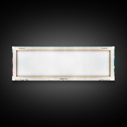 Anchorage Alaska Panoramic Travel Poster Canvas Print