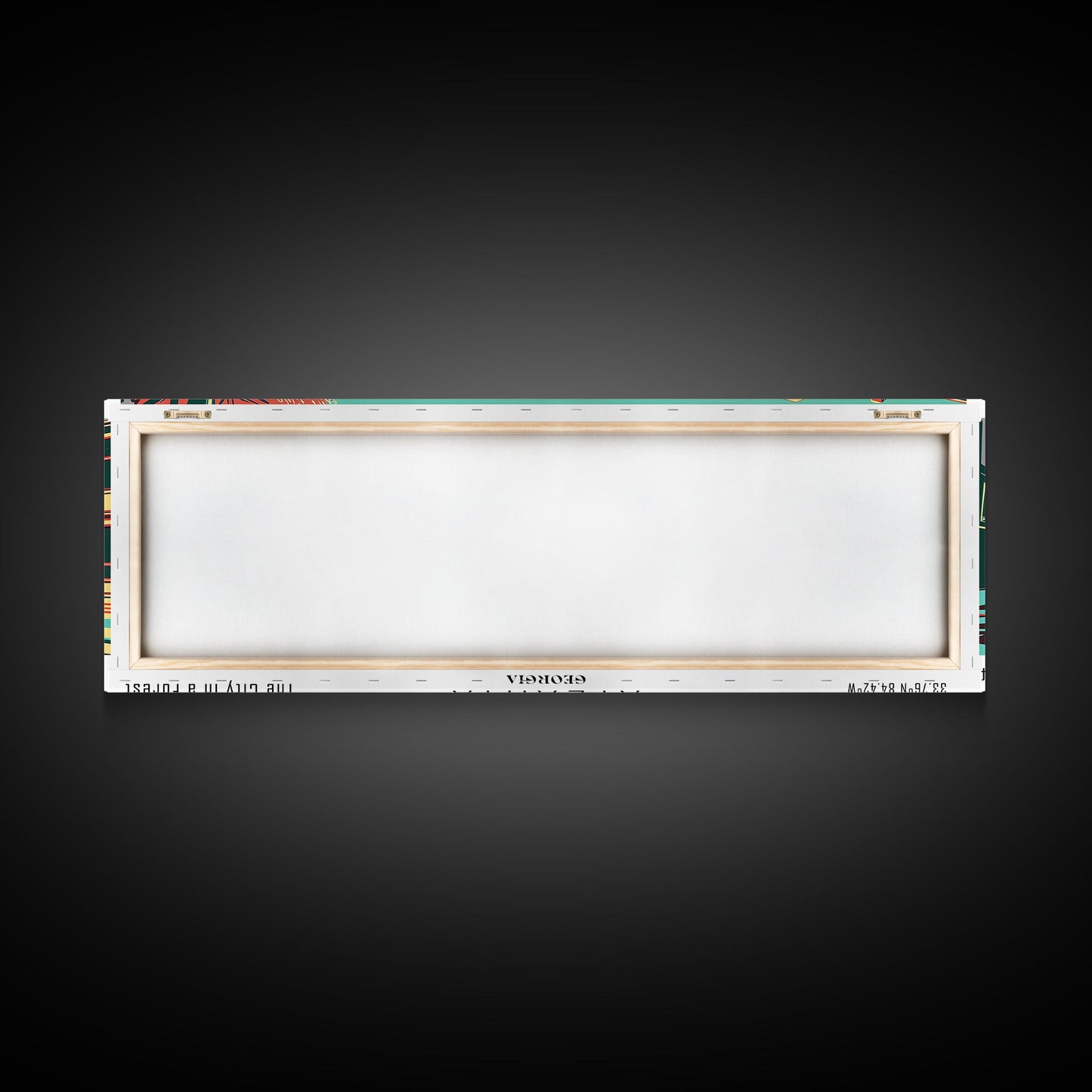 Atlanta Georgia Panoramic Travel Poster Canvas Print