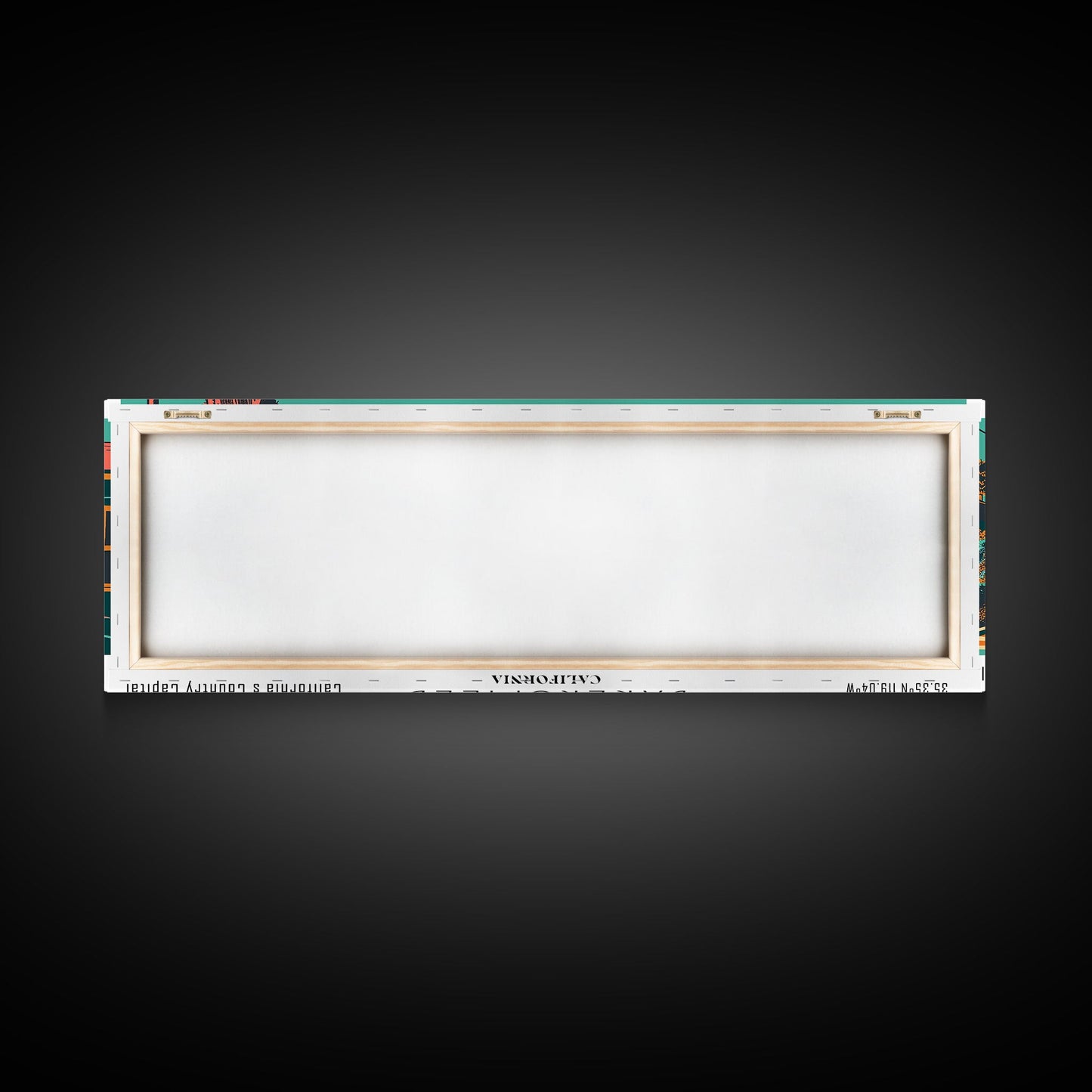 Bakersfield California Panoramic Travel Poster Canvas Print