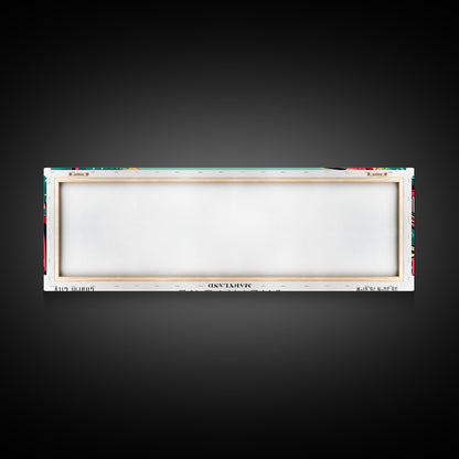 Baltimore Maryland Panoramic Travel Poster Canvas Print