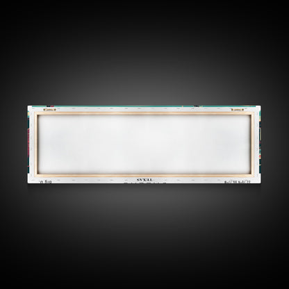 Dallas Texas Panoramic Travel Poster Canvas Print