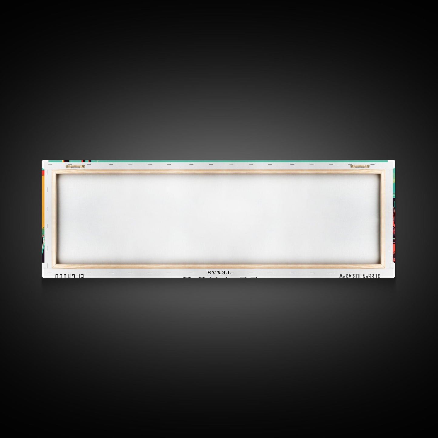 El Paso Texas Panoramic Travel Poster Canvas Print