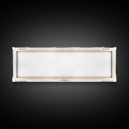 Panoramagemälde von Wichita Falls, Texas, gerahmter Leinwanddruck, Reiseposter im Retro-Stil, einzigartige Wohndekoration, künstlerische Wandgestaltung fürs Büro