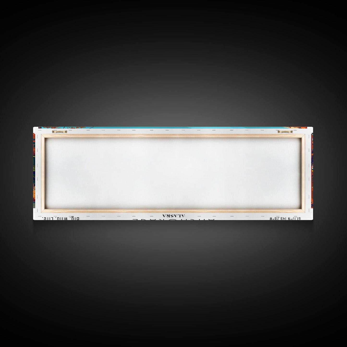 Anchorage Alaska Panoramic Travel Poster Framed Canvas Print, Mid Century Modern Art, Pop Art Style, Wall Art Decor, Home Decoration