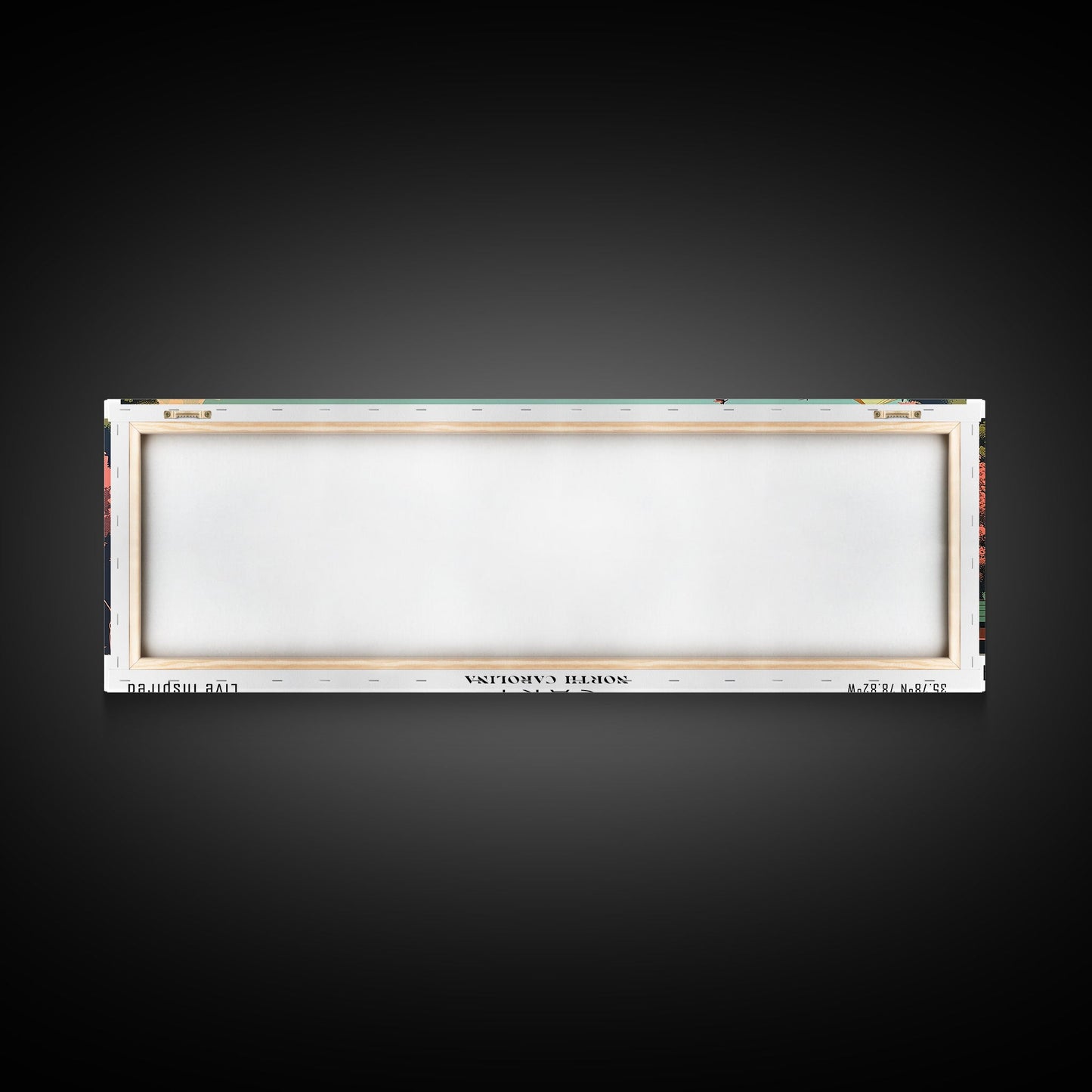 Cary North Carolina Panoramic Painting, Framed Canvas Print, Mid Century Modern Wall Art, Retro Pop Art Travel Poster, Living Room Decor, City Art