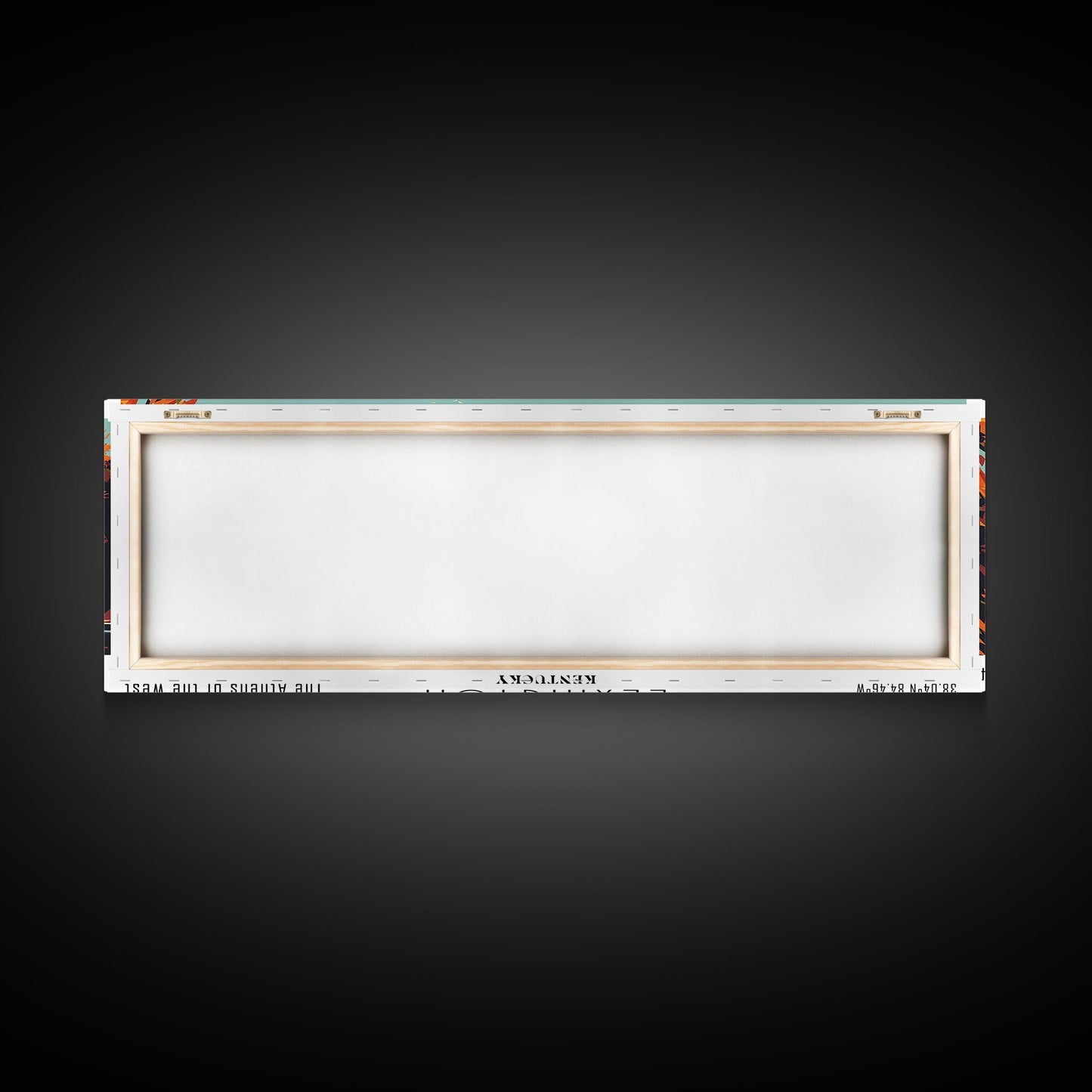 Panoramagemälde von Lexington, Kentucky, gerahmter Leinwanddruck im Mid-Century-Modern-Stil, Retro-Pop-Art-Reiseposter, Wanddekoration fürs Wohnzimmer