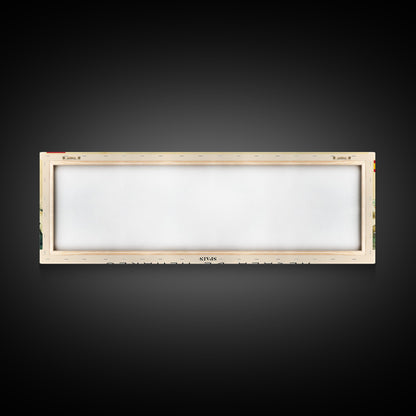 Alcalá Spain Travel Art, City Art, Framed Canvas Print or Metal Wall Art, Europe Travel Poster, Panoramic Wall Art, Extra Wide Wall Art