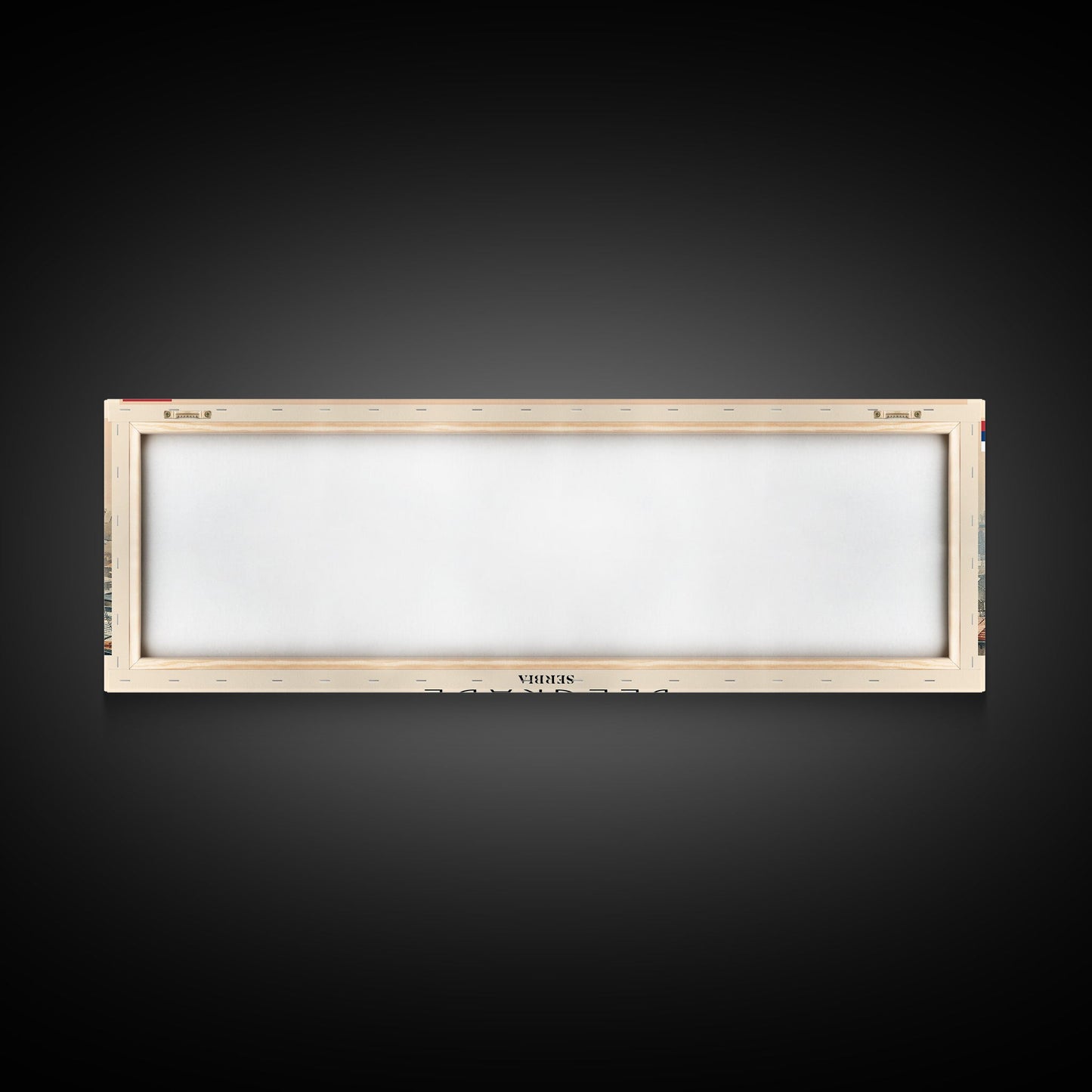 Belgrade Serbia Panoramic Travel Poster, Framed Canvas Print or Metal Wall Art, Travel Art, Home Decor, Panoramic Painting, Midcentury Art