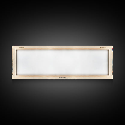 Belgrade Serbia Panoramic Travel Poster, Framed Canvas Print or Metal Wall Art, Travel Art, Home Decor, Panoramic Painting, Midcentury Art