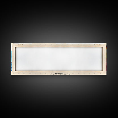 Bochum Germany Panoramic Travel Poster, Framed Canvas Print or Metal Wall Art, Travel Art, Home Decor, Panoramic Painting, Midcentury Art