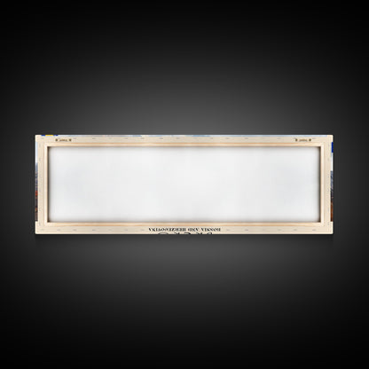 Brčko Bosnia Wall Art, Panoramic Travel Poster, Panoramic Framed Canvas Print, City Wall Art, Wall Hanging Home Decor, Travel Art