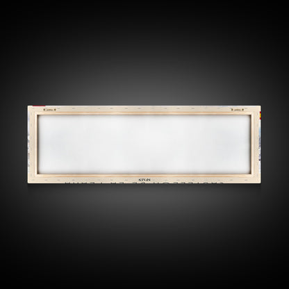 Castellon de la Plana Spain Wall Art, Panoramic Travel Poster, Panoramic Framed Canvas Print, City Wall Art, Wall Hanging Home Decor, Travel Art