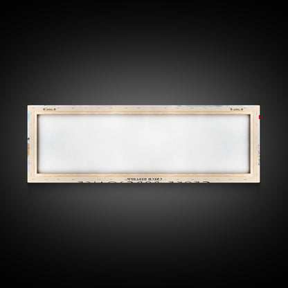 Ceske Budejovice Czech Republic Wall Art, Panoramic Travel Poster, Panoramic Framed Canvas Print, City Wall Art, Wall Hanging Home Decor, Travel Art