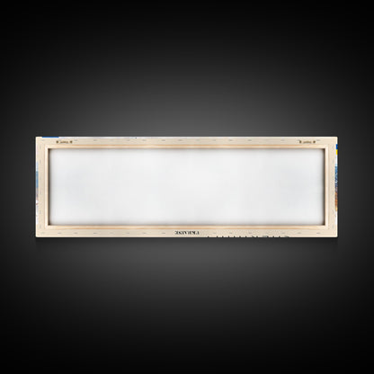 Chernihiv Ukraine Panoramic Travel Poster, Framed Canvas Print or Metal Wall Art, Travel Art, Home Decor, Panoramic Painting, Midcentury Art