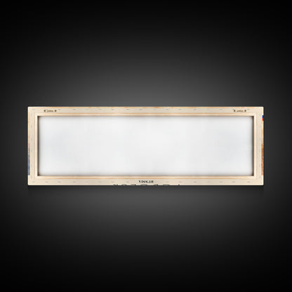 Podolsk Russia Panoramic Travel Poster, Framed Canvas Print or Metal Wall Art, Travel Art, Home Decor, Panoramic Painting, Midcentury Art