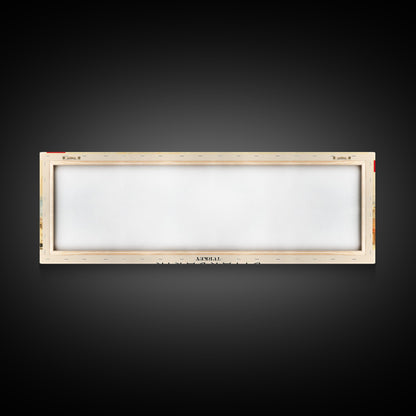 Diyarbakr Turkey Panoramic Travel Poster, Framed Canvas Print or Metal Wall Art, Travel Art, Home Decor, Panoramic Painting, Midcentury Art