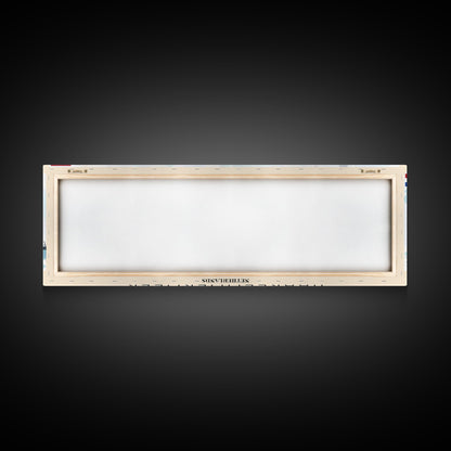 Haarlemmermeer Netherlands Panoramic Travel Poster, Framed Canvas Print or Metal Wall Art, Travel Art, Home Decor, Panoramic Painting, Midcentury Art