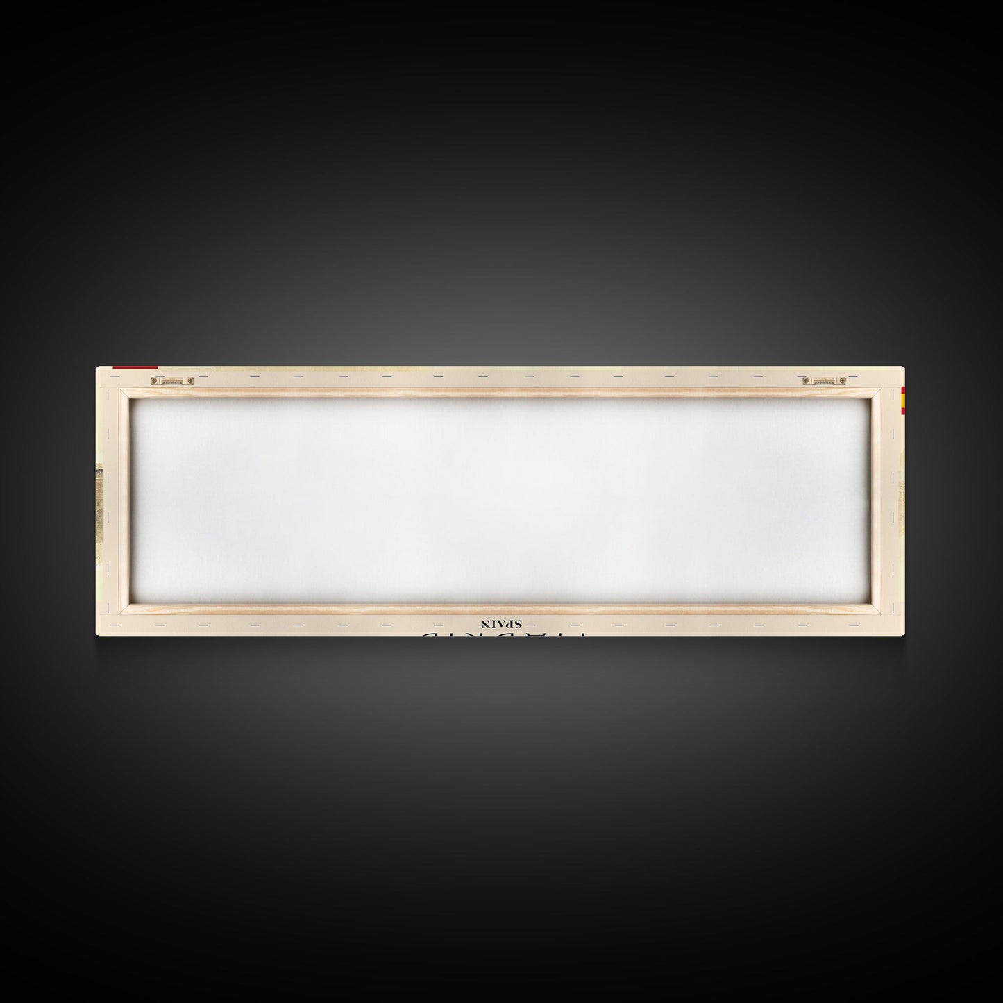 Madrid Spain Panoramic Travel Poster, Framed Canvas Print or Metal Wall Art, Travel Art, Home Decor, Panoramic Painting, Midcentury Art