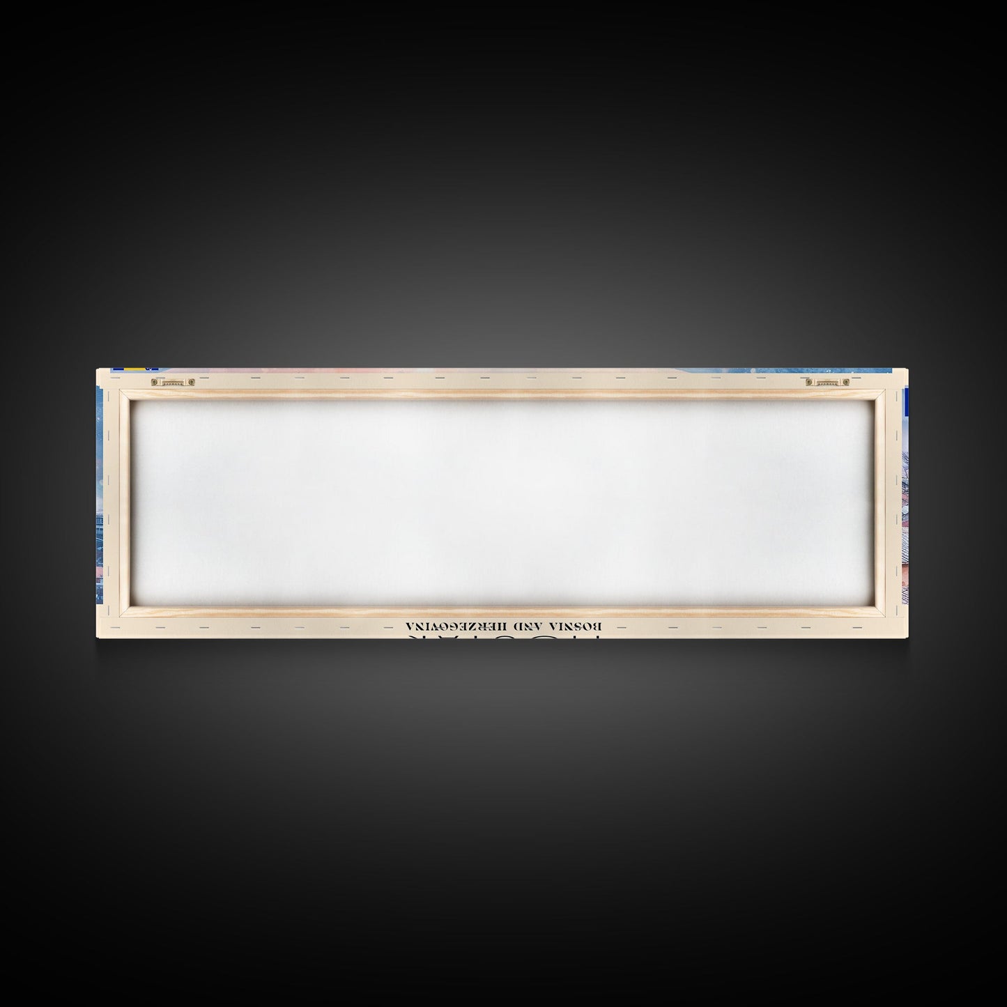 Mostar Bosnia Travel Art, City Art, Framed Canvas Print or Metal Wall Art, Europe Travel Poster, Panoramic Wall Art, Extra Wide Wall Art