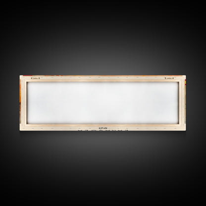 Zaragoza Spain Wall Art, Panoramic Travel Poster, Panoramic Framed Canvas Print, City Wall Art, Wall Hanging Home Decor, Travel Art