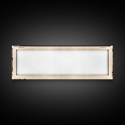 Arkhangelsk Russia Panoramic Travel Poster, Framed Canvas Print or Metal Wall Art, Travel Art, Home Decor, Panoramic Painting, Midcentury Art