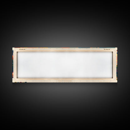 Arnhem Netherlands Wall Art, Panoramic Travel Poster, Panoramic Framed Canvas Print, City Wall Art, Wall Hanging Home Decor, Travel Art