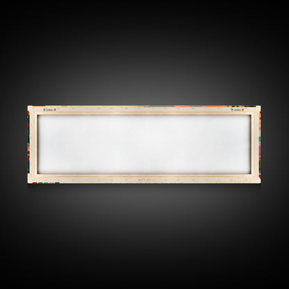 Barcelona Spain Travel Print Wall Art, Panoramic City Art, Travel Art, Wall Decor, Vacation Gift, Framed Canvas Print Or Metal Art