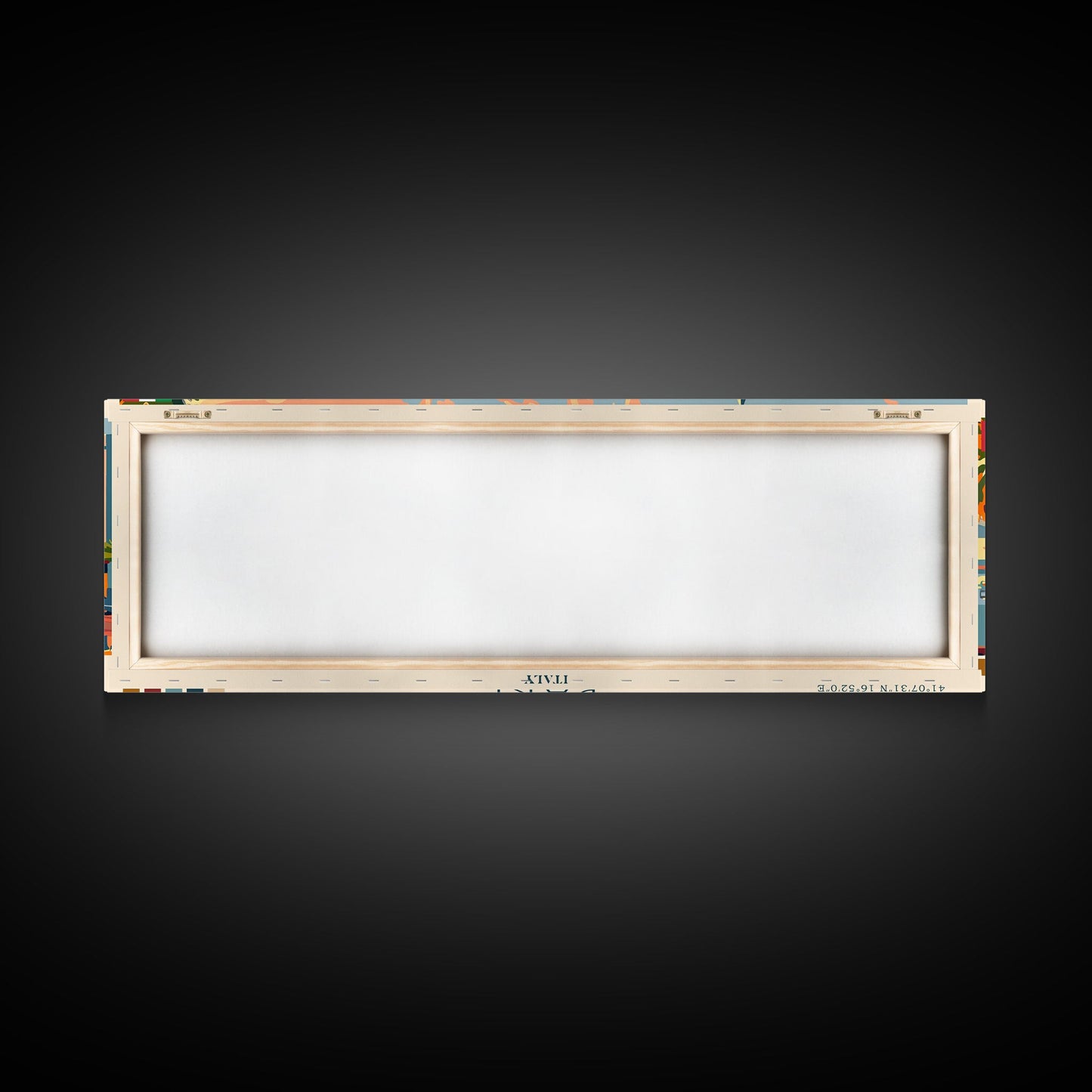 Bari Italy Travel Art, City Art, Framed Canvas Print or Metal Wall Art, Europe Travel Poster, Panoramic Wall Art, Extra Wide Wall Art