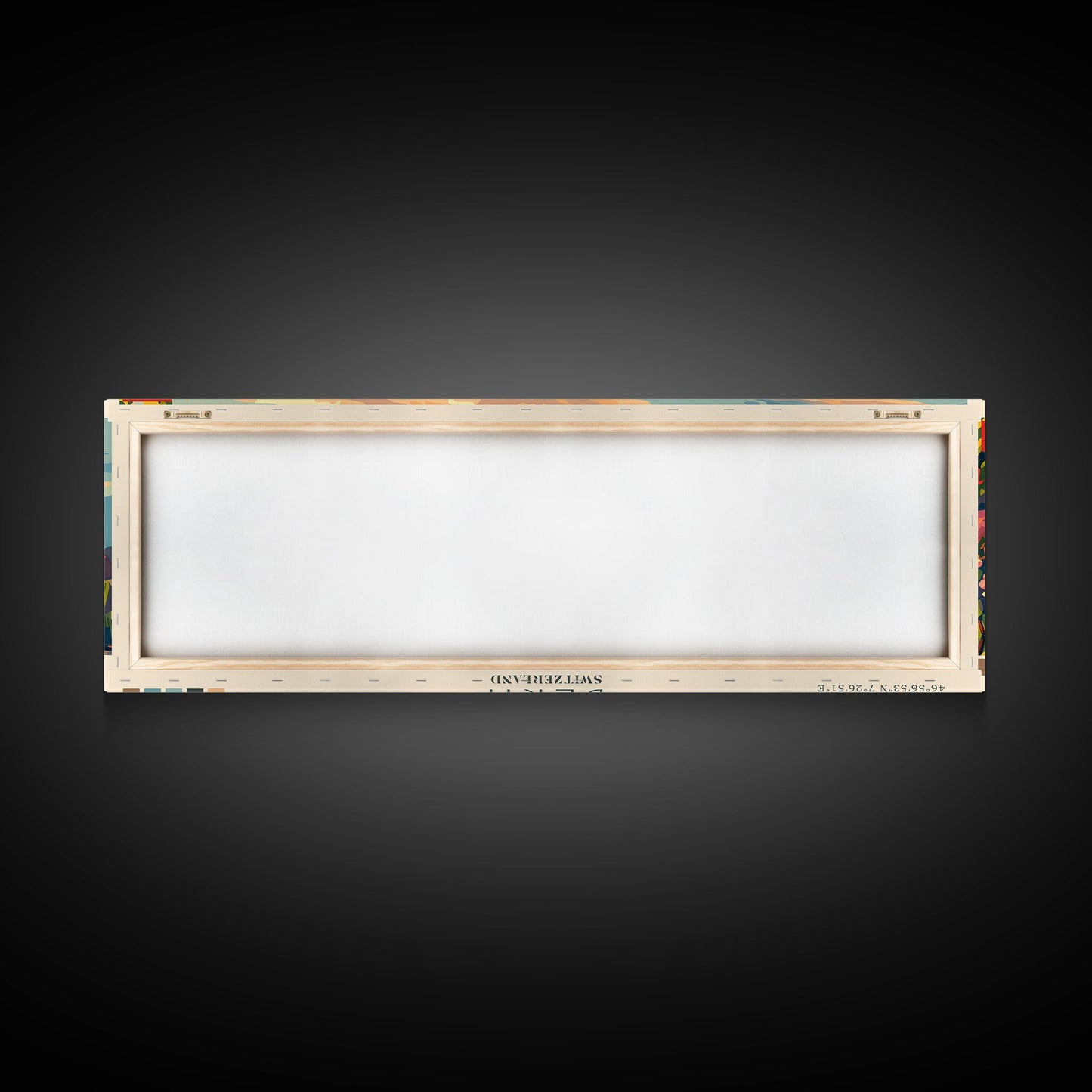 Bern Switzerland Travel Art, City Art, Framed Canvas Print or Metal Wall Art, Europe Travel Poster, Panoramic Wall Art, Extra Wide Wall Art