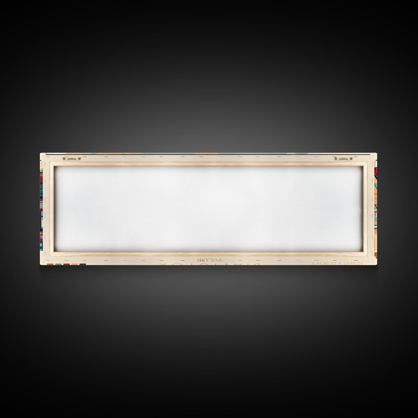 Bialystok Poland Panoramic Travel Poster, Framed Canvas Print or Metal Wall Art, Travel Art, Home Decor, Panoramic Painting, Midcentury Art