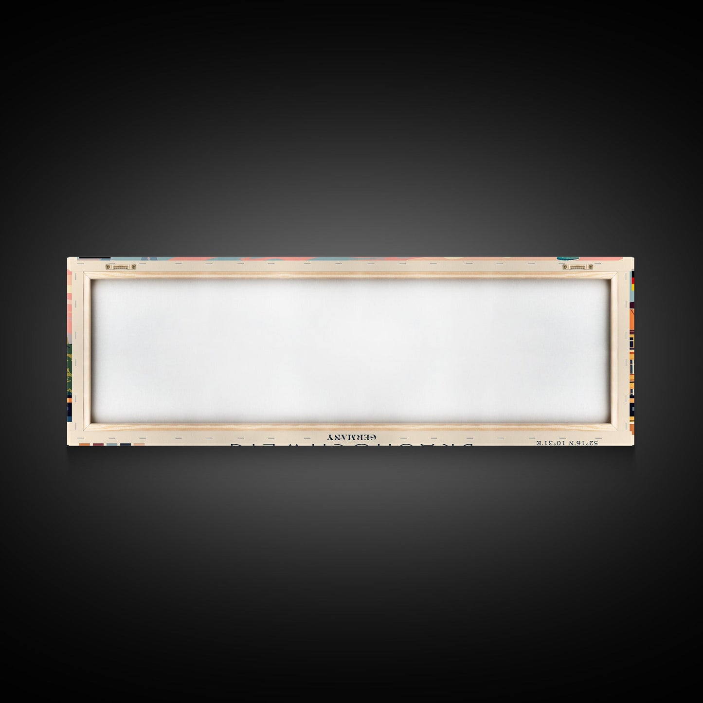 Braunschweig Germany Travel Art, City Art, Framed Canvas Print or Metal Wall Art, Europe Travel Poster, Panoramic Wall Art, Extra Wide Wall Art