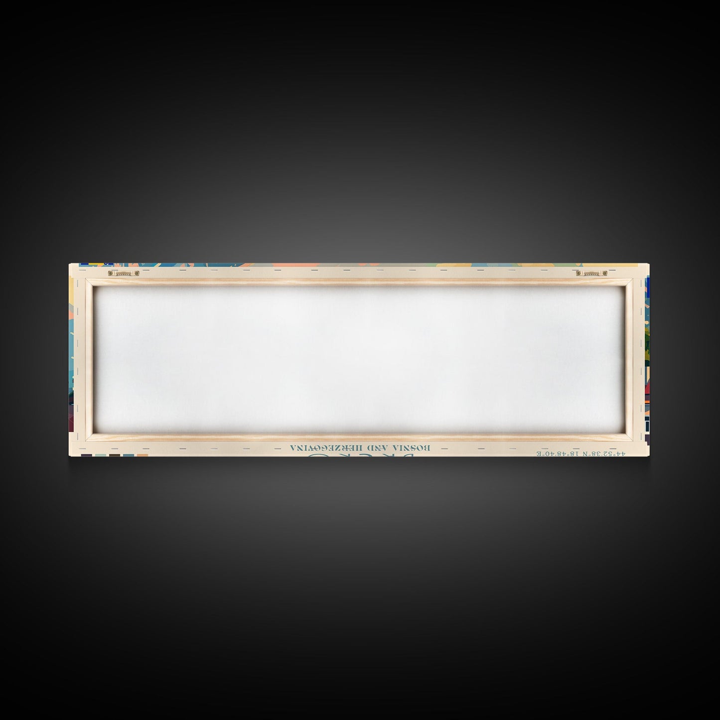 Brčko Bosnia Wall Art, Panoramic Travel Poster, Panoramic Framed Canvas Print, City Wall Art, Wall Hanging Home Decor, Travel Art