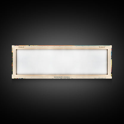 Cardiff United Kingdom Travel Art, City Art, Framed Canvas Print or Metal Wall Art, Europe Travel Poster, Panoramic Wall Art, Extra Wide Wall Art