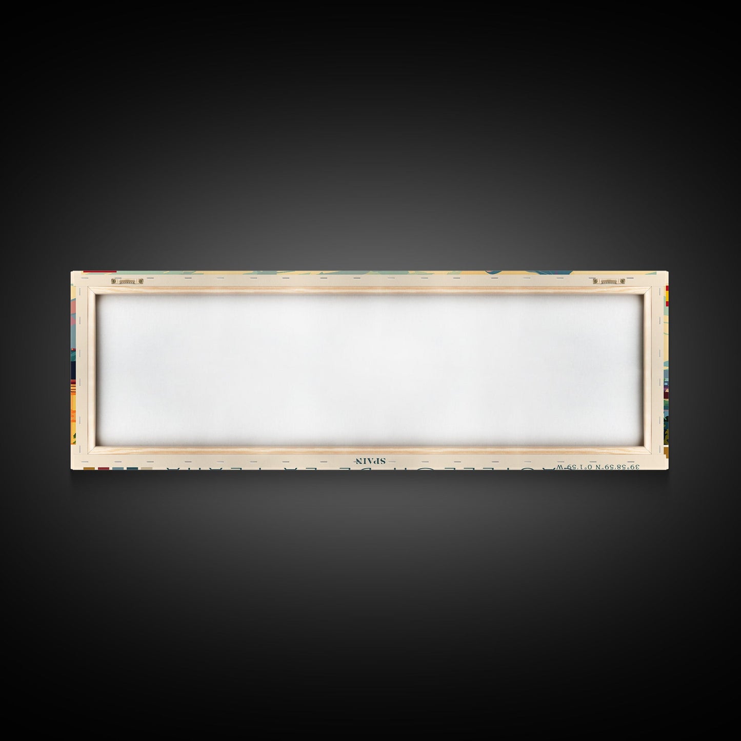 Castellon de la Plana Spain Wall Art, Panoramic Travel Poster, Panoramic Framed Canvas Print, City Wall Art, Wall Hanging Home Decor, Travel Art