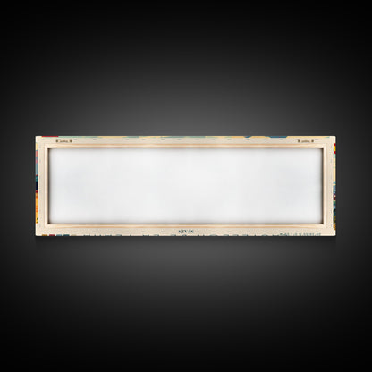 Castellon de la Plana Spain Wall Art, Panoramic Travel Poster, Panoramic Framed Canvas Print, City Wall Art, Wall Hanging Home Decor, Travel Art