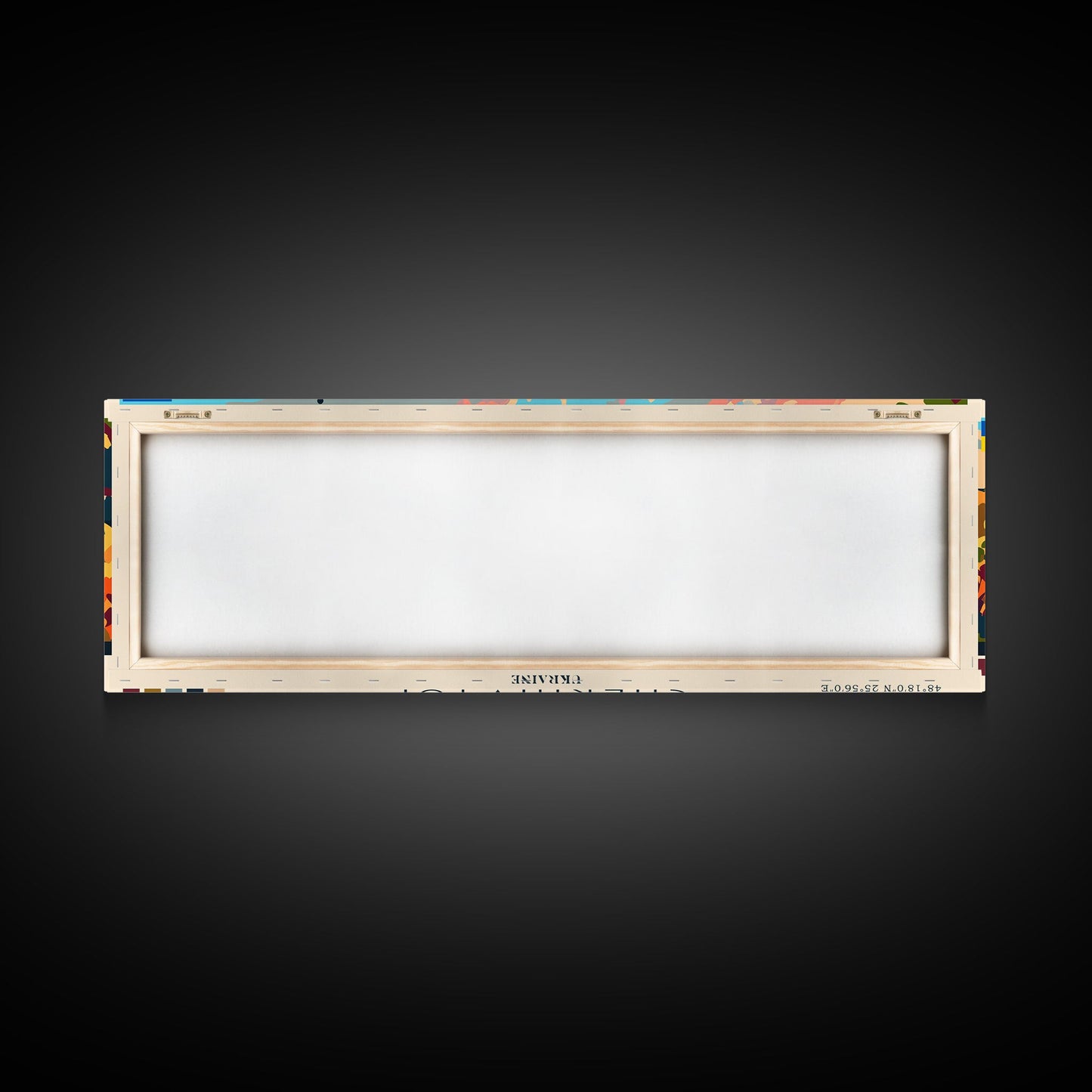 Chernihiv Ukraine Panoramic Travel Poster, Framed Canvas Print or Metal Wall Art, Travel Art, Home Decor, Panoramic Painting, Midcentury Art