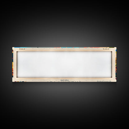 Chernihiv Ukraine Panoramic Travel Poster, Framed Canvas Print or Metal Wall Art, Travel Art, Home Decor, Panoramic Painting, Midcentury Art