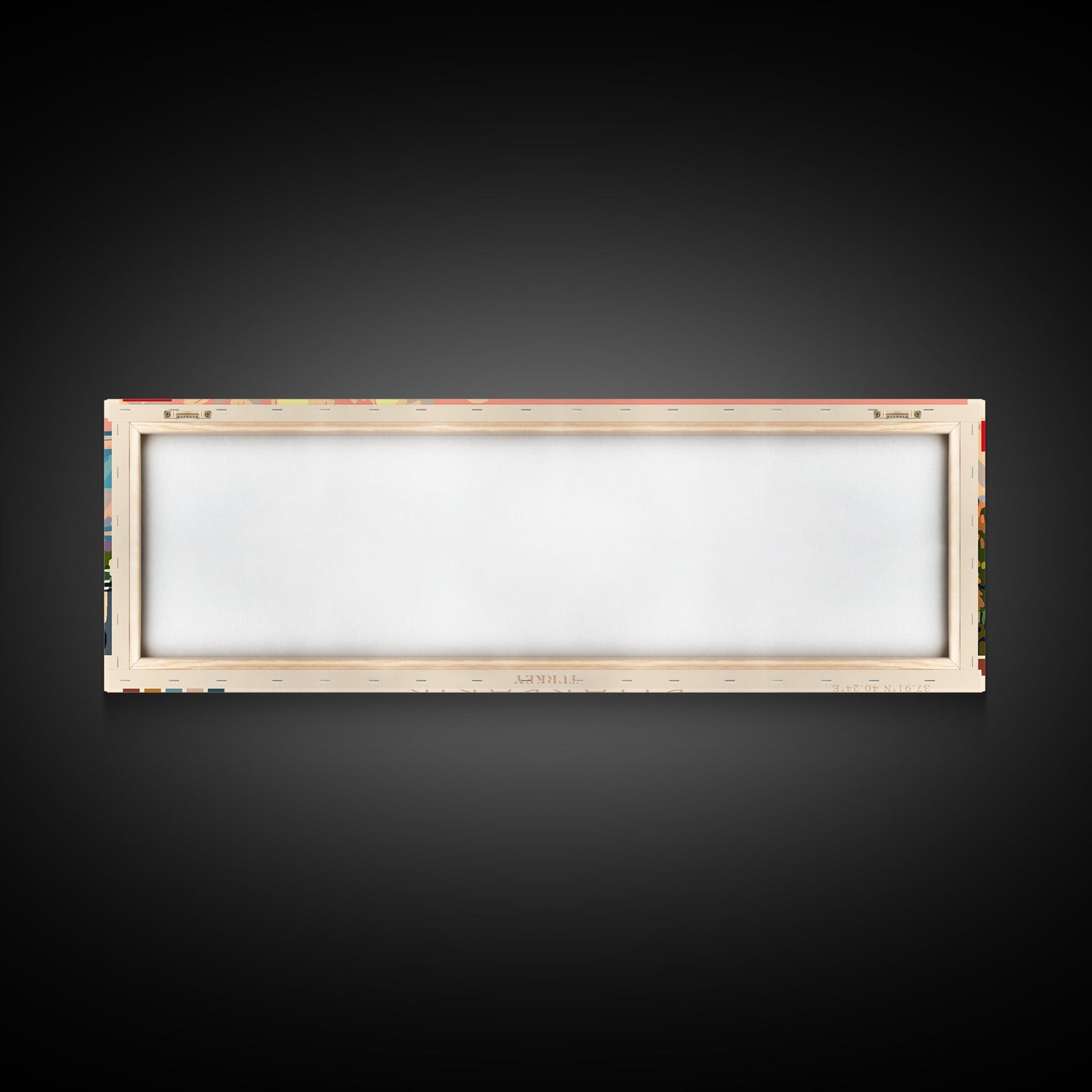 Diyarbakr Turkey Panoramic Travel Poster, Framed Canvas Print or Metal Wall Art, Travel Art, Home Decor, Panoramic Painting, Midcentury Art