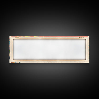 Diyarbakr Turkey Panoramic Travel Poster, Framed Canvas Print or Metal Wall Art, Travel Art, Home Decor, Panoramic Painting, Midcentury Art